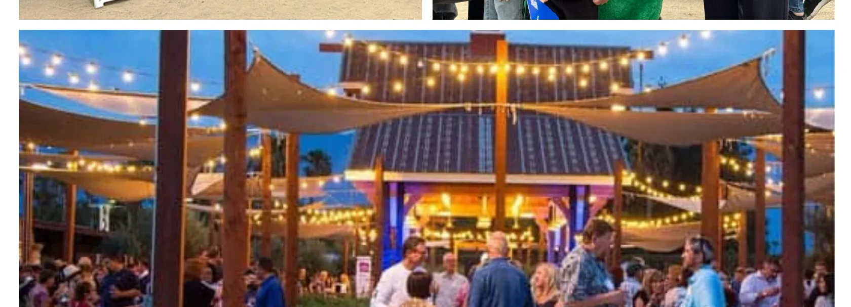 Evening gathering at the Farm at Fairplex during the LA County Fair